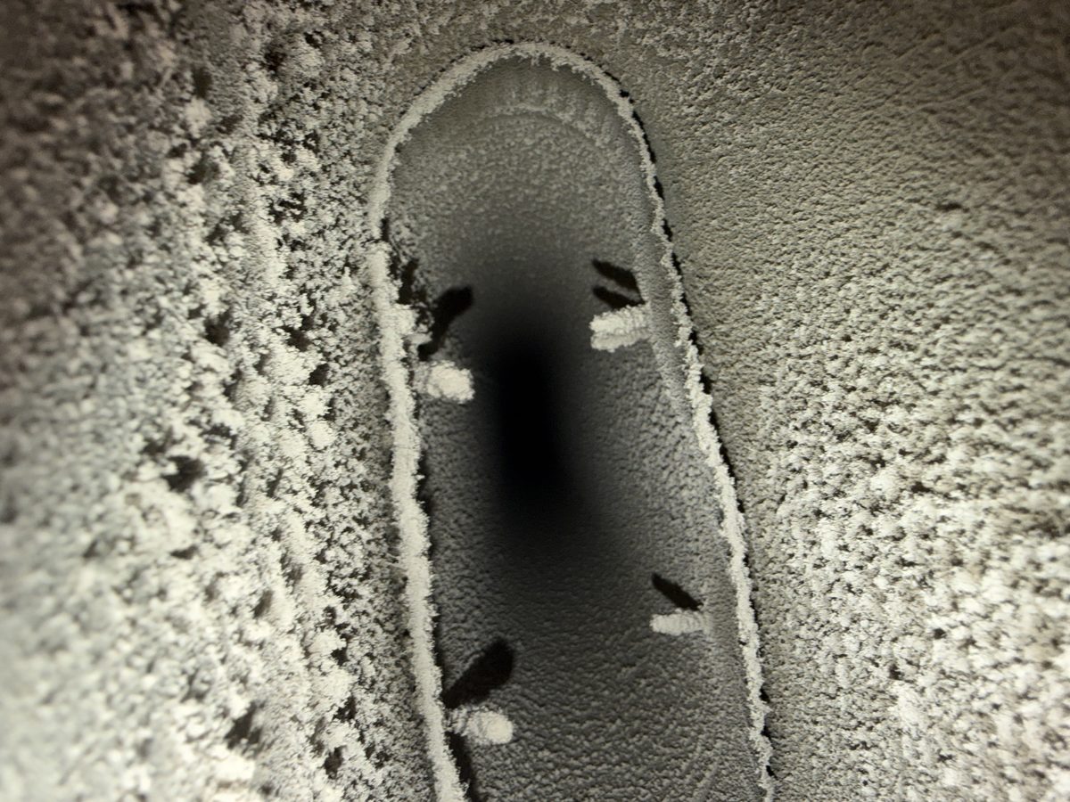 Lint furring the inside of a slim oval dryer duct